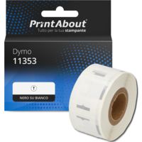 Etichetta compatibile Dymo 11353 - Nero su bianco (13 mm x 25 mm)