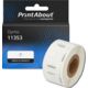 Etichetta compatibile Dymo 11353 - Nero su bianco (13 mm x 25 mm)