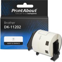 Etichetta compatibile Brother DK-11202 - Nero su bianco (62 mm x 100 mm)