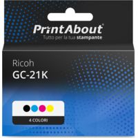Cartuccia compatibile Ricoh GC-21K (405532) - 4 colori Multipack