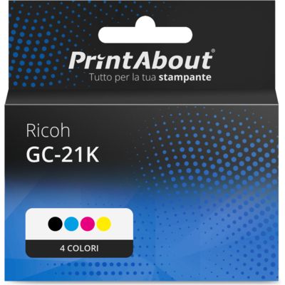 Cartuccia compatibile Ricoh GC-21K (405532) - 4 colori Multipack
