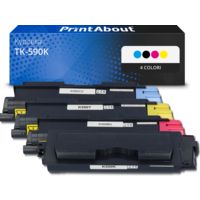 Toner compatibile Kyocera TK-590K - 4 colori Multipack