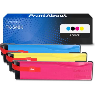 Toner compatibile Kyocera TK-540K - 4 colori Multipack