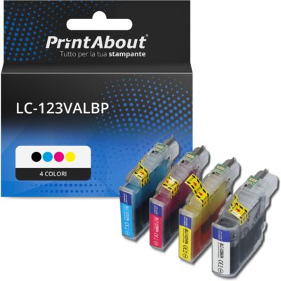 Cartuccia compatibile Brother LC-123VALBP - 4 colori Multipack