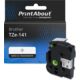Nastro compatibile Brother TZe-141 - Nero su trasparente (18 mm)