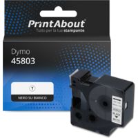 Nastro compatibile Dymo 45803 (S0720830) - Nero su bianco (19 mm)