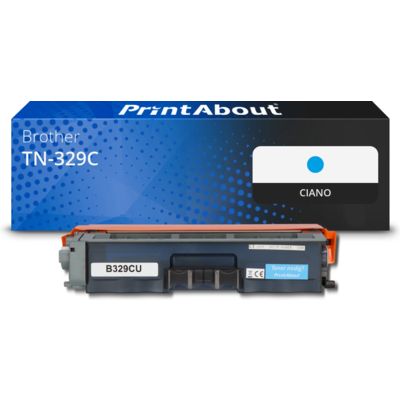 Toner compatibile Brother TN-329C - Ciano Capacità extra-elevata