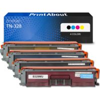 Toner compatibile Brother TN-328 - 4 colori Capacità extra-elevata Multipack