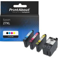 Cartuccia compatibile Epson 27XL (T2711/12/13/144010) - 4 colori ad alta capacità multipack - 1131322