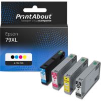 Cartuccia compatibile Epson 79XL (T79014010) - 4 colori Alta capacità Multipack