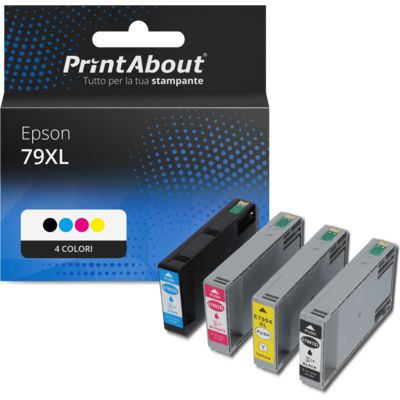 Cartuccia compatibile Epson 79XL (T79014010) - 4 colori Alta capacità Multipack