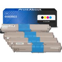 Toner compatibile OKI 44469803 - 4 colori Multipack