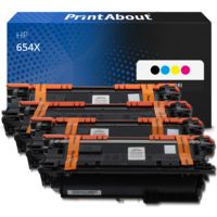 Toner compatibile HP 654X (CF330X) - 4 colori Alta capacità Multipack