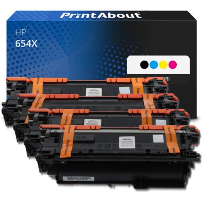 Toner compatibile HP 654X (CF330X) - 4 colori Alta capacità Multipack