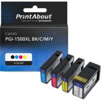 Cartuccia compatibile Canon PGI-1500XL BK/C/M/Y - 4 colori Alta Capacità Multipack
