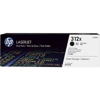 Toner HP 312X (CF380XD) - 2x Nero Alta Capacità Multipack
