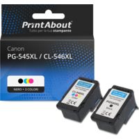 Cartuccia compatibile Canon PG-545XL / CL-546XL - Nero + 3 colori Alta Capacità Multipack
