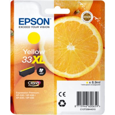 Cartuccia stampante Epson 33XL (C13T33644012) - Giallo Alta capacità