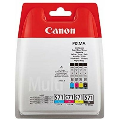 Cartuccia stampante Canon CLI-571BK/C/M/Y - 4 colori Multipack