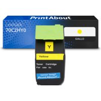 Toner compatibile Lexmark 70C2HY0 (702HY) - Giallo Alta capacità