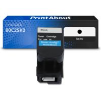 Toner compatibile Lexmark 80C2SK0 (802SK) - Nero