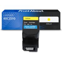 Toner compatibile Lexmark 80C2SY0 (802S) - Giallo