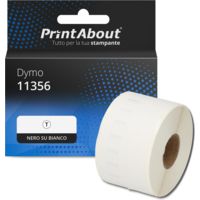 Etichetta compatibile Dymo 11356 - Nero su bianco (41 mm x 89 mm)