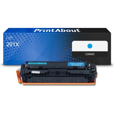 Toner compatibile HP 201X (CF401X) - Ciano Alta capacità