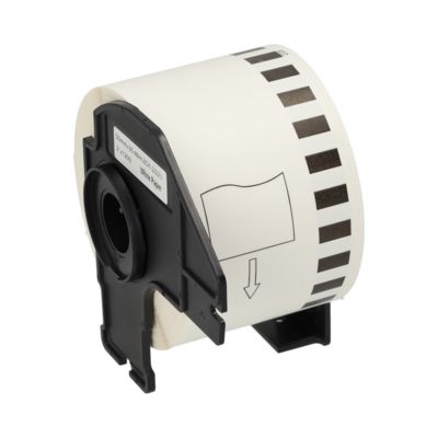 Etichetta compatibile Brother DK-22223 - Nero su bianco (50 mm)
