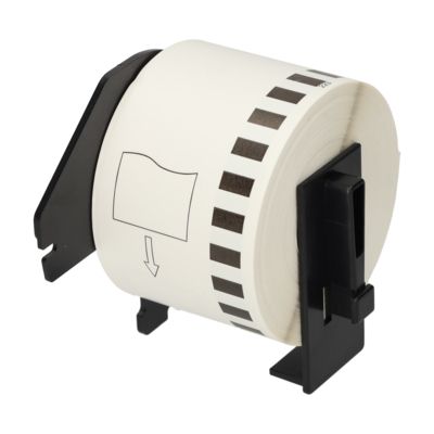 Etichetta compatibile Brother DK-22223 - Nero su bianco (50 mm)