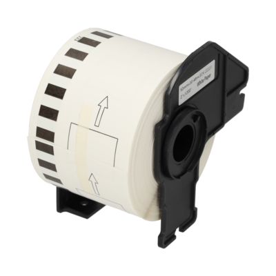 Etichetta compatibile Brother DK-22223 - Nero su bianco (50 mm)