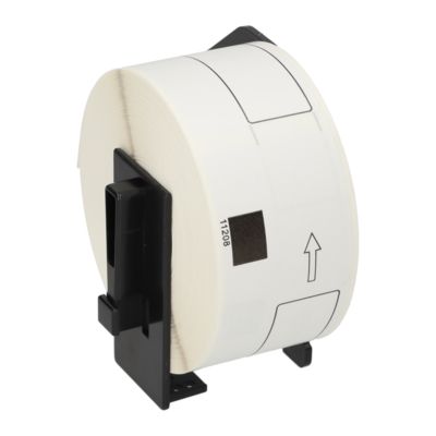 Etichetta compatibile Brother DK-11208 - Nero su bianco (38 mm x 90 mm)