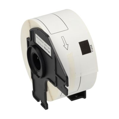 Etichetta compatibile Brother DK-11208 - Nero su bianco (38 mm x 90 mm)