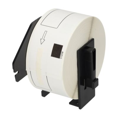 Etichetta compatibile Brother DK-11208 - Nero su bianco (38 mm x 90 mm)