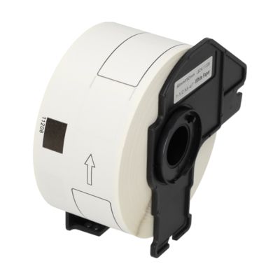 Etichetta compatibile Brother DK-11208 - Nero su bianco (38 mm x 90 mm)