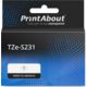 Nastro compatibile Brother TZe-S231 - Nero su bianco (12 mm)