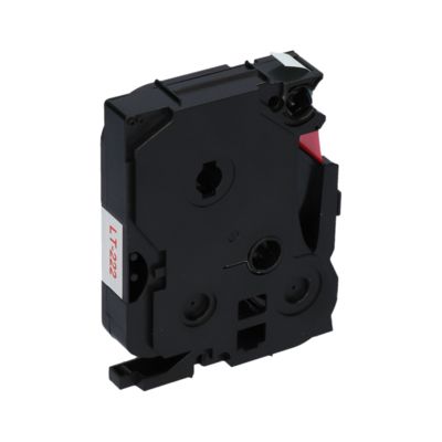 Nastro compatibile Brother TZe-222 - Rosso su bianco (9 mm)