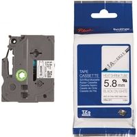 Nastro Brother HSE-211 - Nero su bianco (5,8 mm)