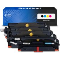 Toner compatibile HP 410X (CF410X) - 4 colori Alta capacità Multipack