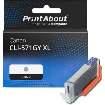 Cartuccia compatibile Canon CLI-571GY XL - Grigio Alta capacità