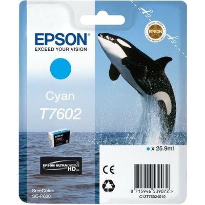 Cartuccia Epson T7602 (C13T76024010) - Ciano
