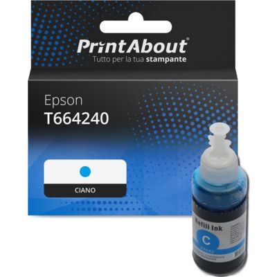 Cartuccia compatibile Epson T664240 - Ciano