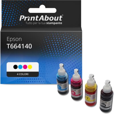 Cartuccia compatibile Epson T664140 - 4 colori Multipack