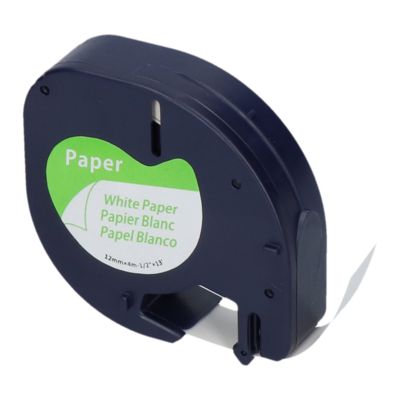 Nastro compatibile Dymo 91200 (S0721510) - Nero su bianco (12 mm)