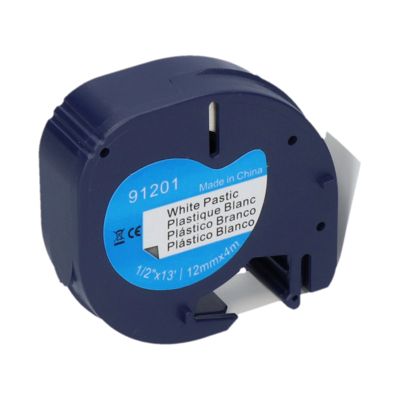 Nastro compatibile Dymo 91201 (S0721610) - Nero su bianco (12 mm)