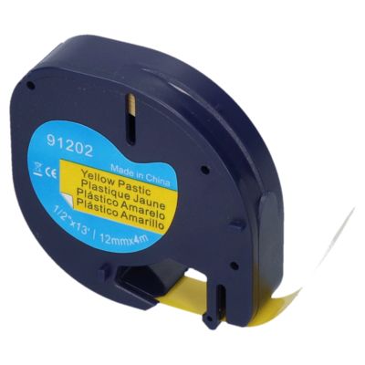 Nastro compatibile Dymo 91202 (S0721620) - Nero su giallo (12 mm)