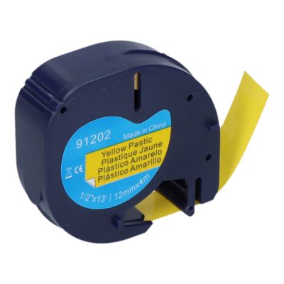 Nastro compatibile Dymo 91202 (S0721620) - Nero su giallo (12 mm)