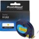 Nastro compatibile Dymo 91202 (S0721620) - Nero su giallo (12 mm)