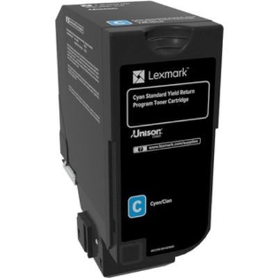 Toner Lexmark 74C2SC0 - Ciano