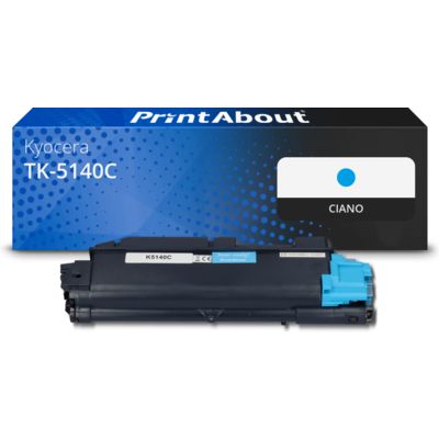 Toner compatibile Kyocera TK-5140C - Ciano